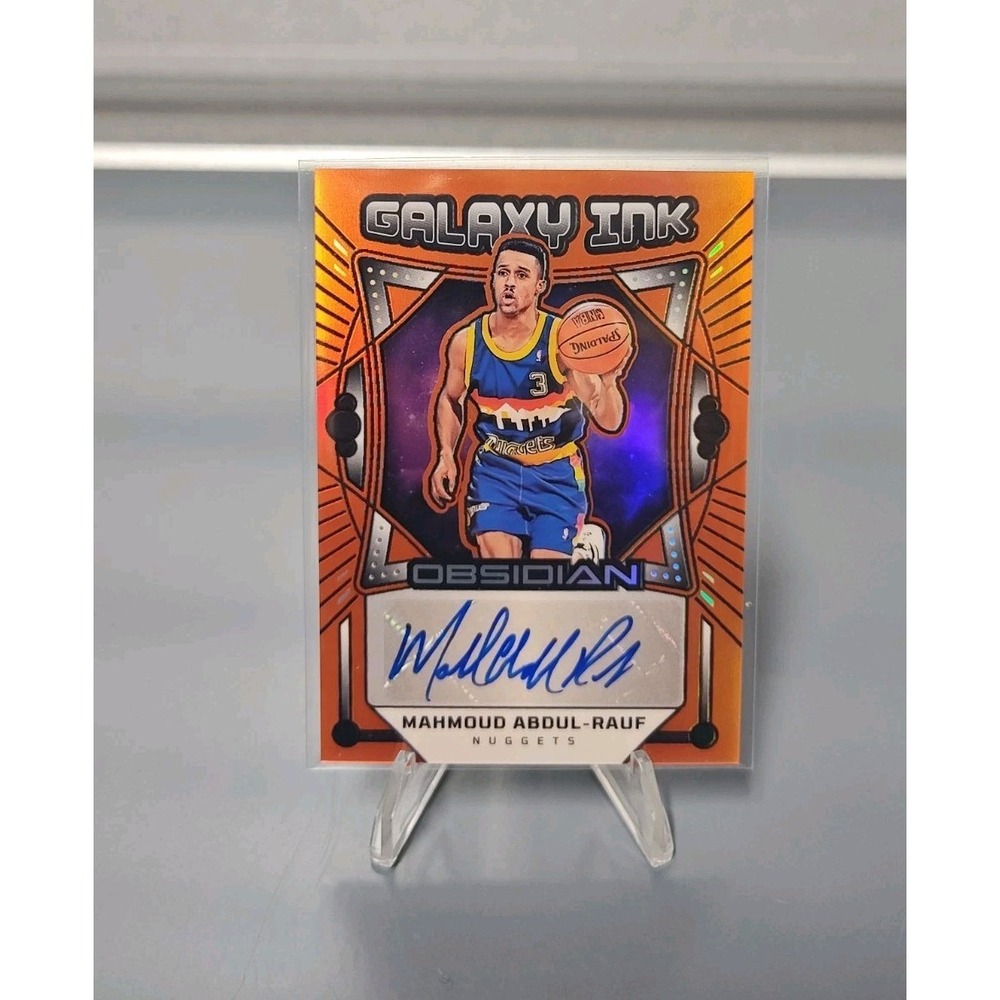 2024-25 Panini Obsidian Mahmoud Abdul-Rauf Galaxy Ink Orange Auto 91/99 NBA